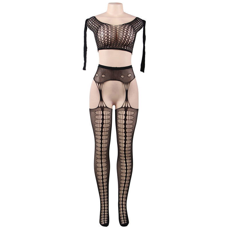 Sexy one-piece fishnet stockings