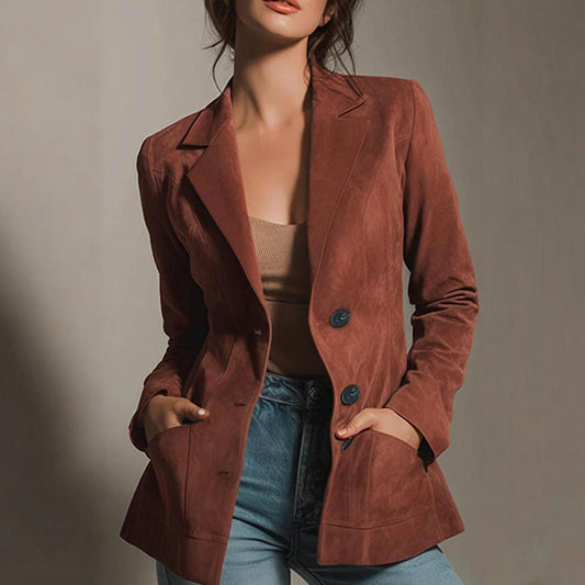 Women's Autumn Thickening Fashion Elegant Small Suit Coat