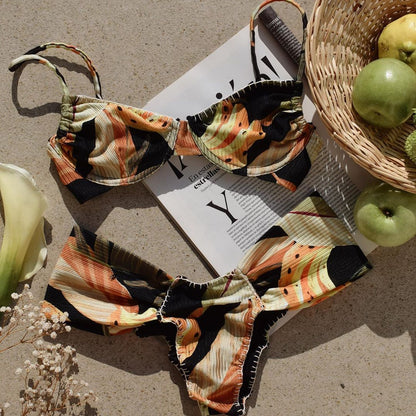 underwire gathered bikini