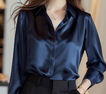 Professional Retro Unique Chic Purple Blouse Women Tops