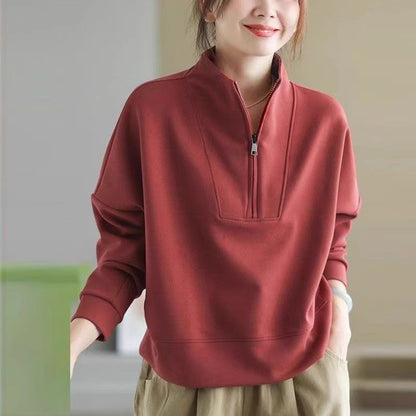 Long Sleeve Short Top Plus Size Women's Fashion