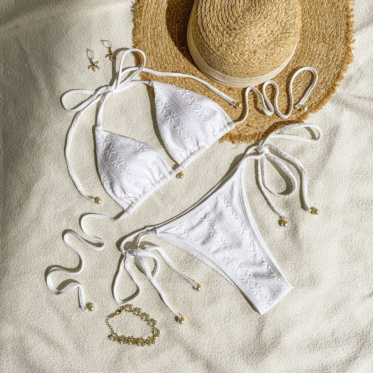 Halter Lace-up Bikini