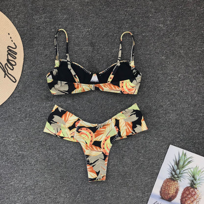 underwire gathered bikini