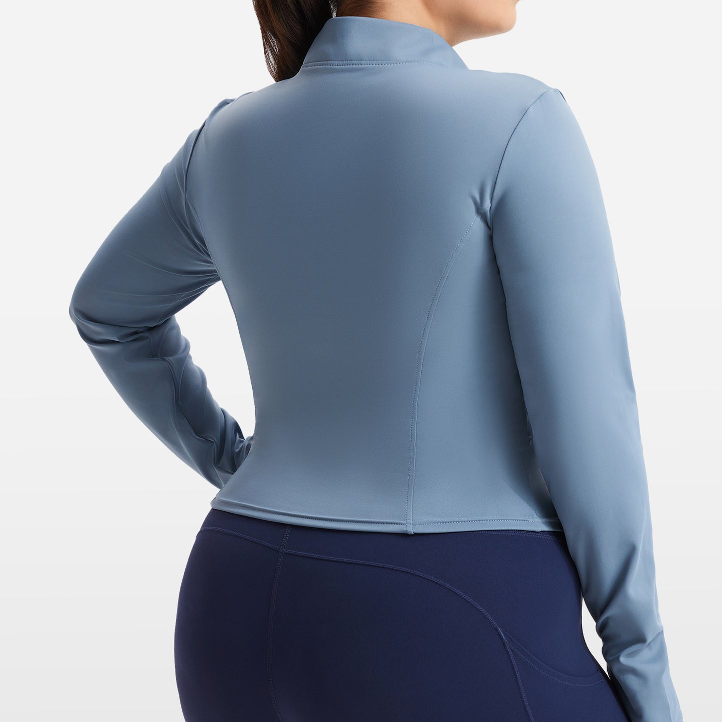 Large Size High Elastic Sports Sun Protection Jacket Long-sleeved Female Zipper Cardigan Jacket