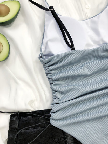 Integrated Drawstring One Piece