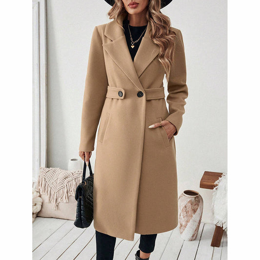 Notch Lapel Trench Coat