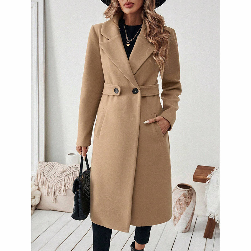 Notch Lapel Trench Coat