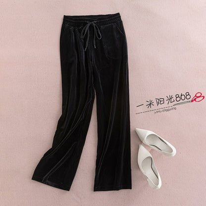 Black Pleuche Temperament Slim Fashion Velvet Suit