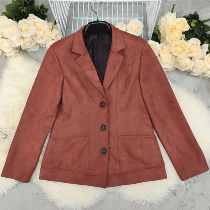Women's Autumn Thickening Fashion Elegant Small Suit Coat