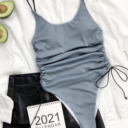 Integrated Drawstring One Piece