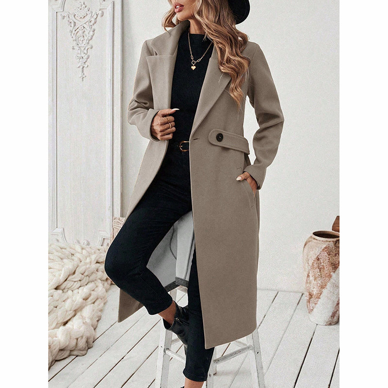 Notch Lapel Trench Coat