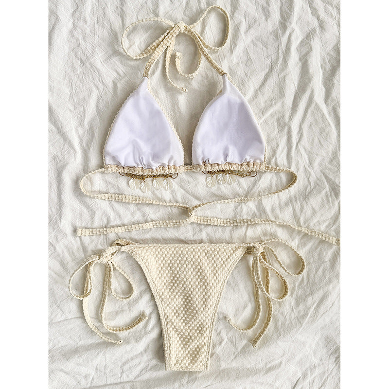 Halter Lace-up Bikini