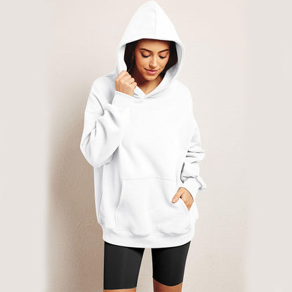 Women's Oversized Hoodies Fleece Loose Sweatshirts With Pocket Long Sleeve Pullover Hoodies Sweaters Winter Fall Outfits Sports Clothes